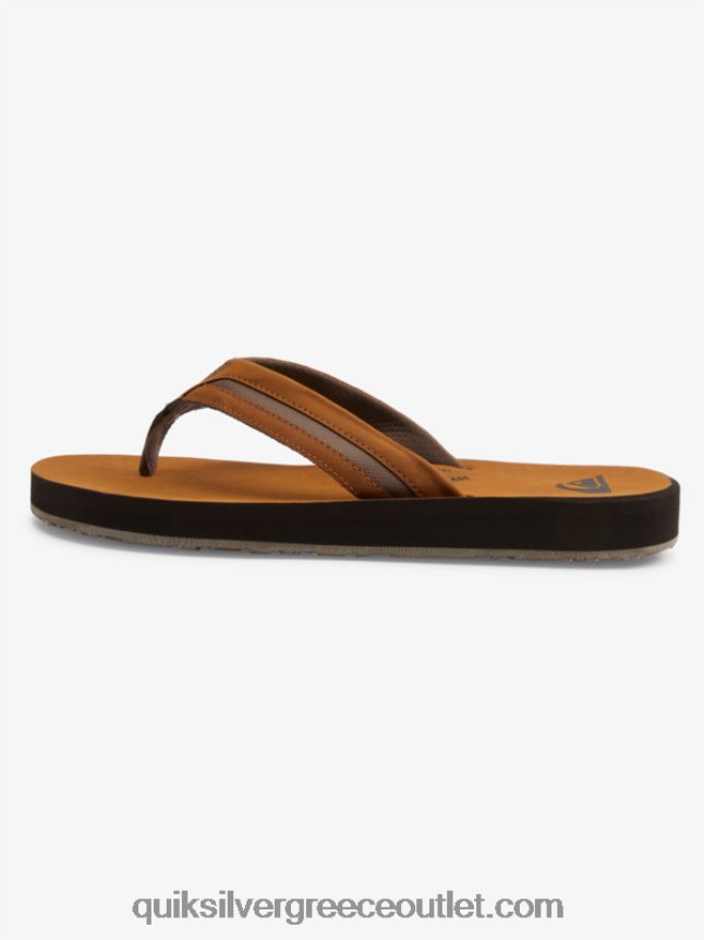σανδάλια carver squish luxe Quiksilver άνδρες 66LP841831 καφέ