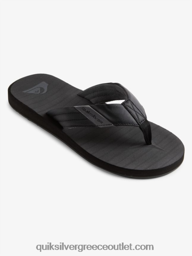 σανδάλια carver tropics Quiksilver άνδρες 66LP841296 μαύρο/γκρι