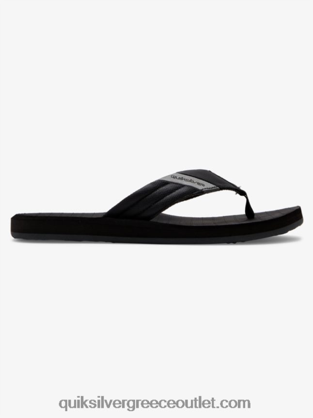 σανδάλια carver tropics Quiksilver άνδρες 66LP841296 μαύρο/γκρι