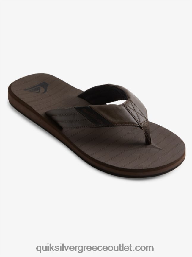 σανδάλια carver tropics Quiksilver άνδρες 66LP841297 καφέ/μαύρο