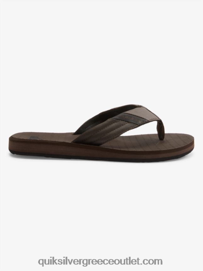 σανδάλια carver tropics Quiksilver άνδρες 66LP841297 καφέ/μαύρο