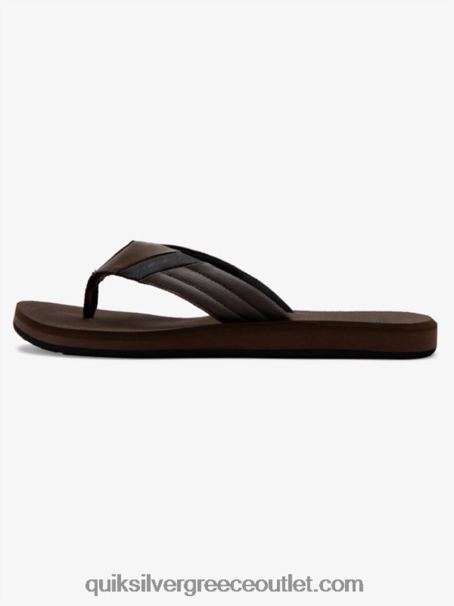 σανδάλια carver tropics Quiksilver άνδρες 66LP841297 καφέ/μαύρο