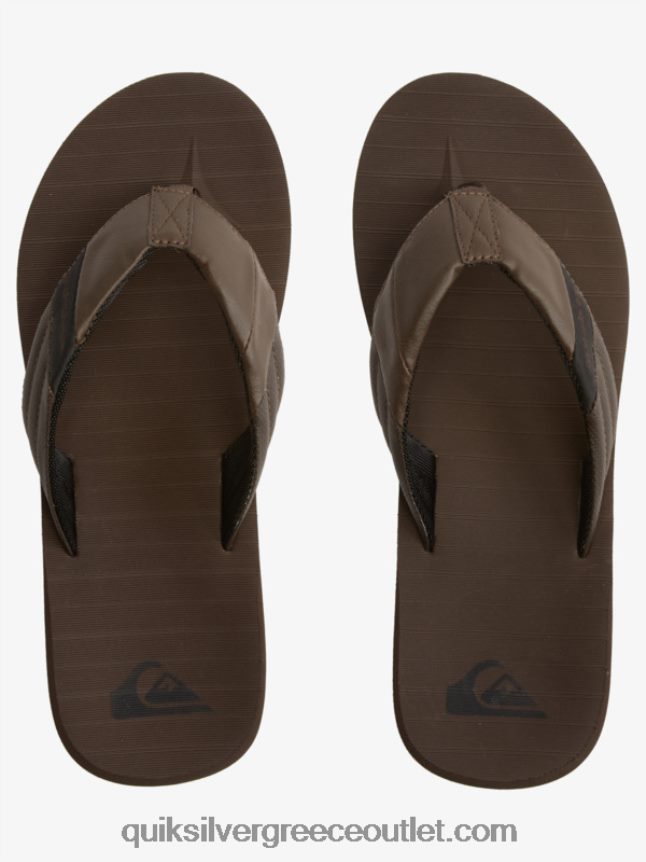 σανδάλια carver tropics Quiksilver άνδρες 66LP841297 καφέ/μαύρο