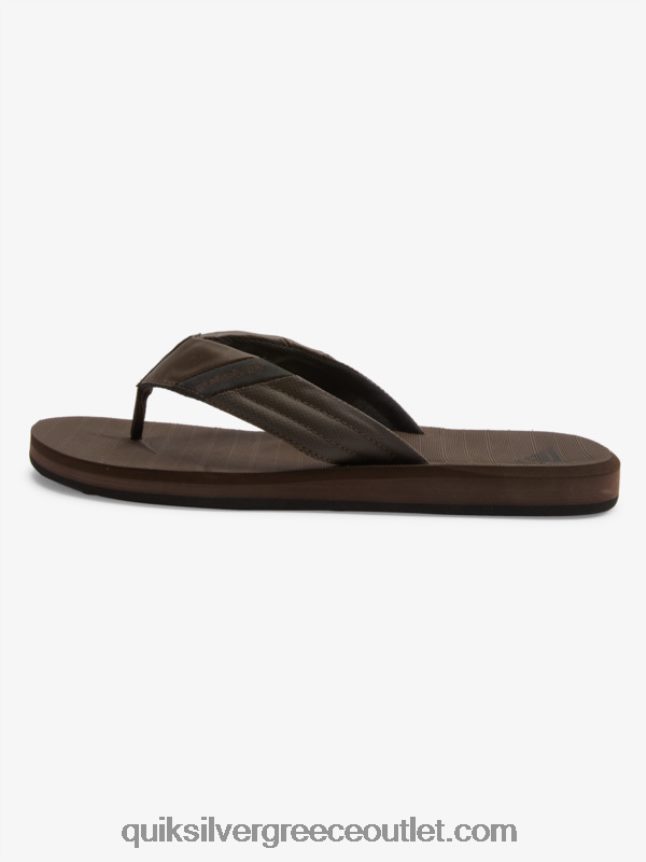 σανδάλια carver tropics Quiksilver άνδρες 66LP841297 καφέ/μαύρο