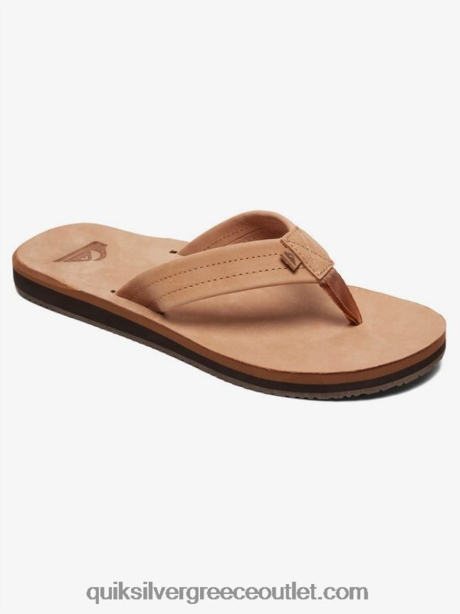 δερμάτινα σανδάλια erreka Quiksilver άνδρες 66LP841186 μαύρισμα - στερεό