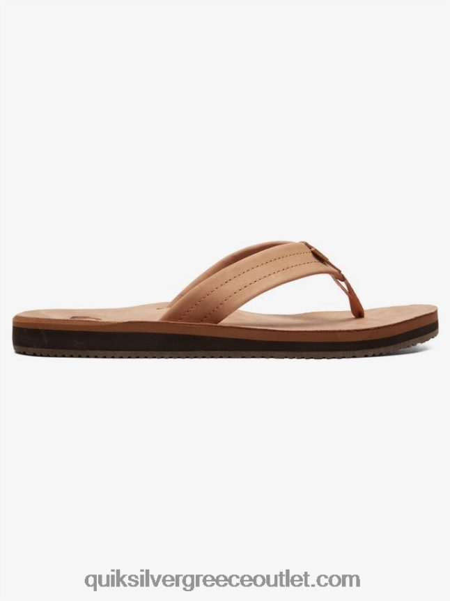 δερμάτινα σανδάλια erreka Quiksilver άνδρες 66LP841186 μαύρισμα - στερεό