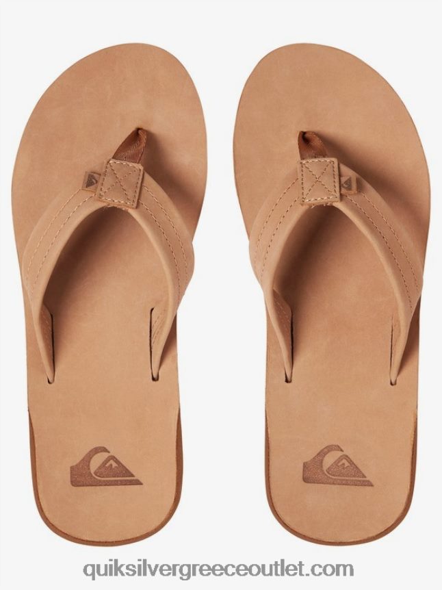 δερμάτινα σανδάλια erreka Quiksilver άνδρες 66LP841186 μαύρισμα - στερεό