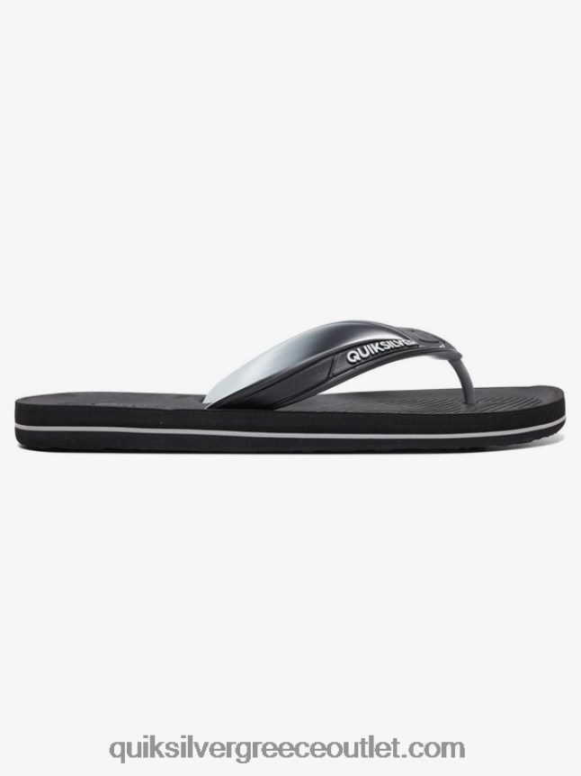 σαγιονάρες haleiwa Quiksilver άνδρες 66LP841648 μαύρο/γκρι