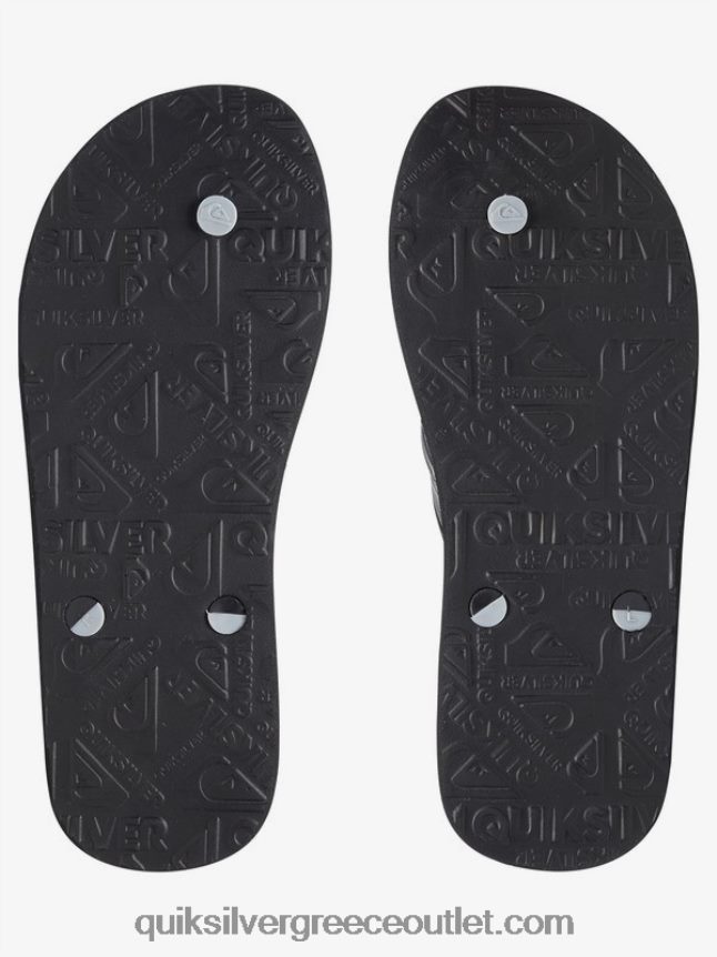 σαγιονάρες haleiwa Quiksilver άνδρες 66LP841648 μαύρο/γκρι