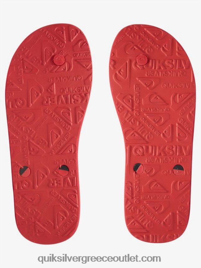 σαγιονάρες haleiwa Quiksilver άνδρες 66LP841649 μαύρο/κόκκινο/πράσινο