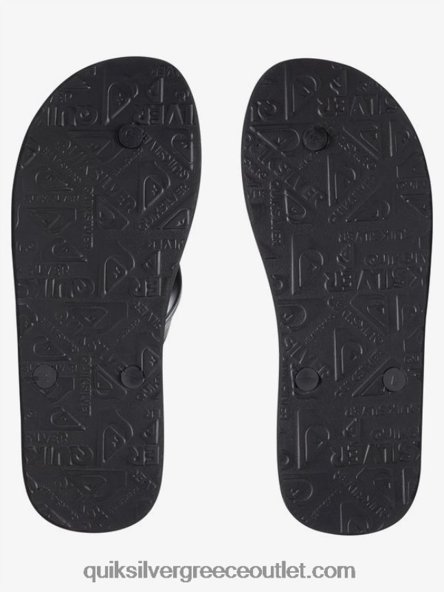 σαγιονάρες haleiwa Quiksilver άνδρες 66LP841650 συμπαγές μαύρο