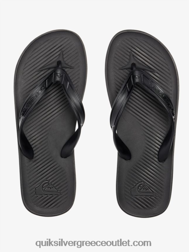 σαγιονάρες πυρήνα haleiwa Quiksilver άνδρες 66LP84950 μαύρος