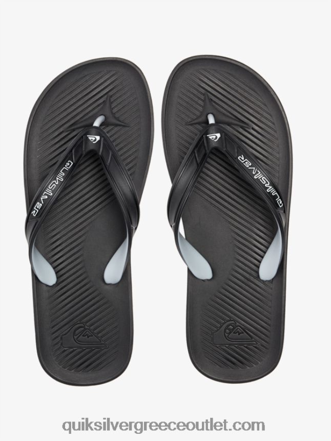 σαγιονάρες πυρήνα haleiwa Quiksilver άνδρες 66LP84951 μαύρος
