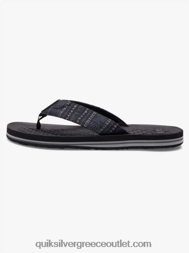 σαγιονάρες lanai Quiksilver άνδρες 66LP841792 μαύρος