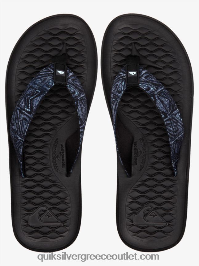σαγιονάρες lanai Quiksilver άνδρες 66LP841793 μαύρος