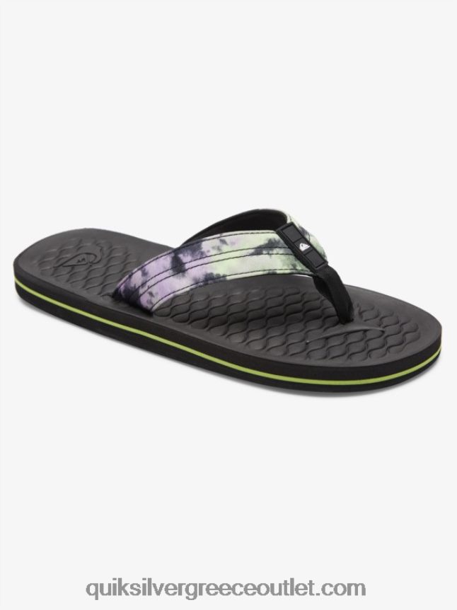 σαγιονάρες lanai Quiksilver άνδρες 66LP841794 μαύρος