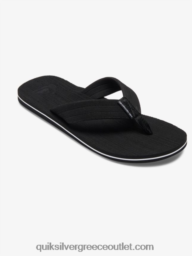 σανδάλια layback molokai Quiksilver άνδρες 66LP841249 μαύρο άσπρο