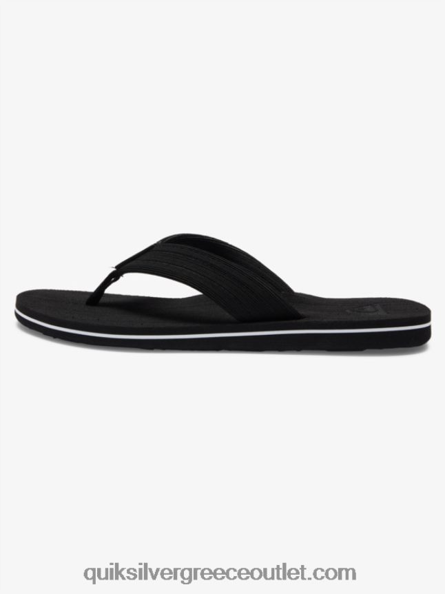 σανδάλια layback molokai Quiksilver άνδρες 66LP841249 μαύρο άσπρο