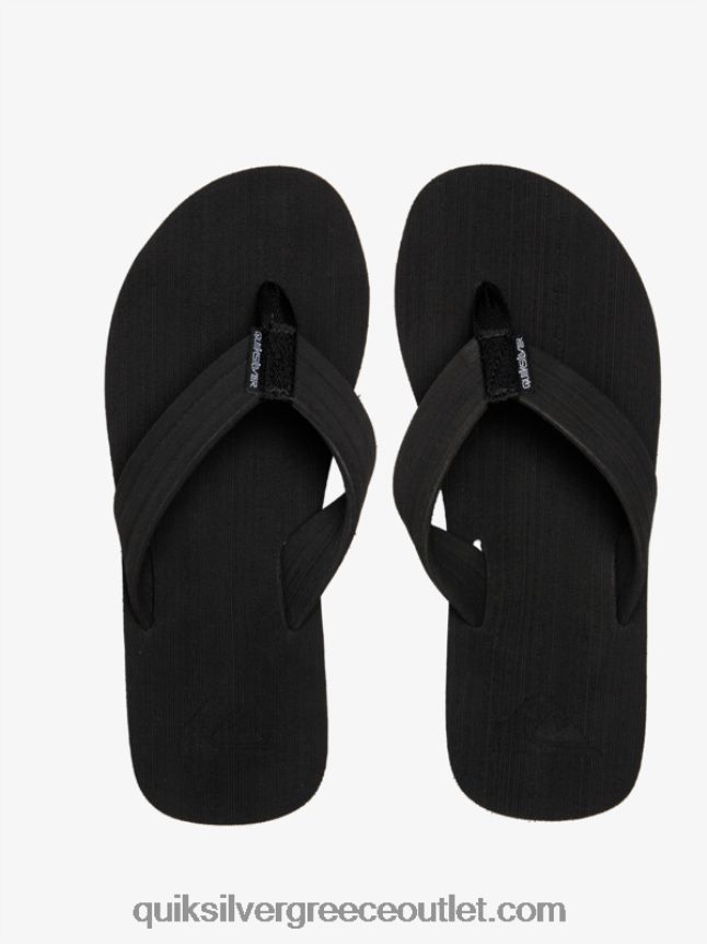 σανδάλια layback molokai Quiksilver άνδρες 66LP841249 μαύρο άσπρο
