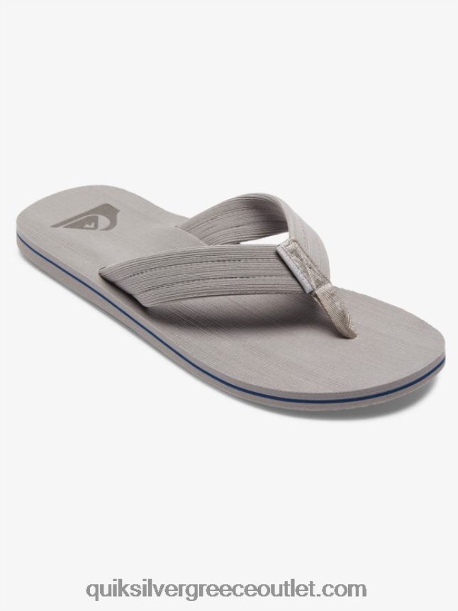 σανδάλια layback molokai Quiksilver άνδρες 66LP841250 γκρι/λευκό