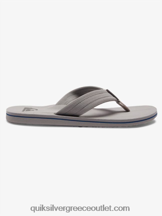 σανδάλια layback molokai Quiksilver άνδρες 66LP841250 γκρι/λευκό