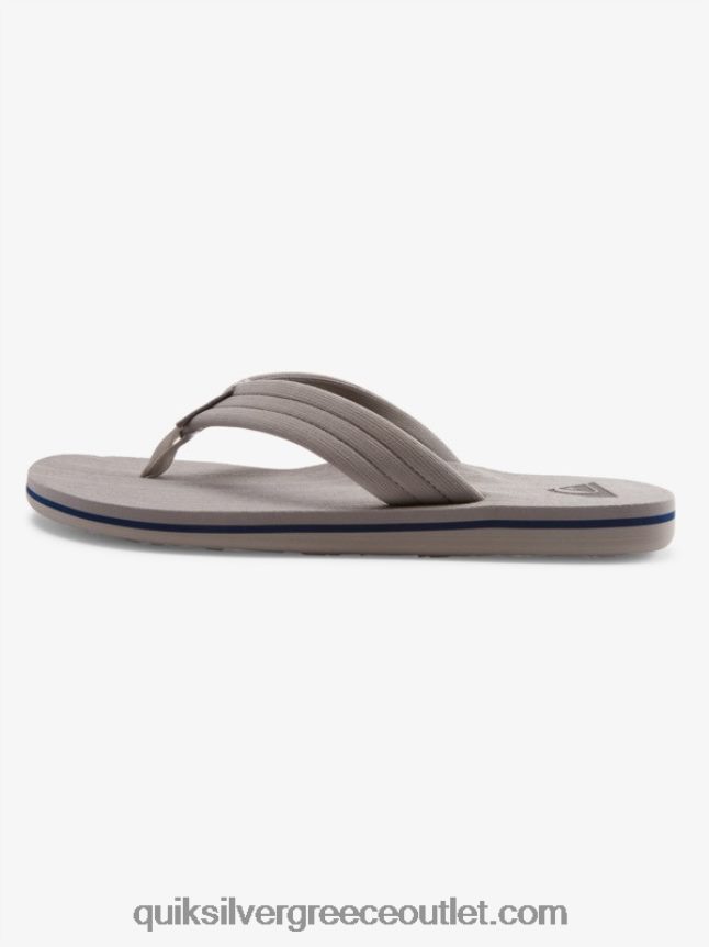 σανδάλια layback molokai Quiksilver άνδρες 66LP841250 γκρι/λευκό