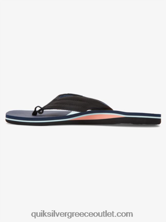σανδάλια layback molokai Quiksilver άνδρες 66LP841832 Μαύρο μπλε
