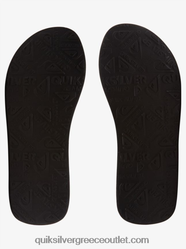 σανδάλια layback molokai Quiksilver άνδρες 66LP841833 μαύρο/κίτρινο