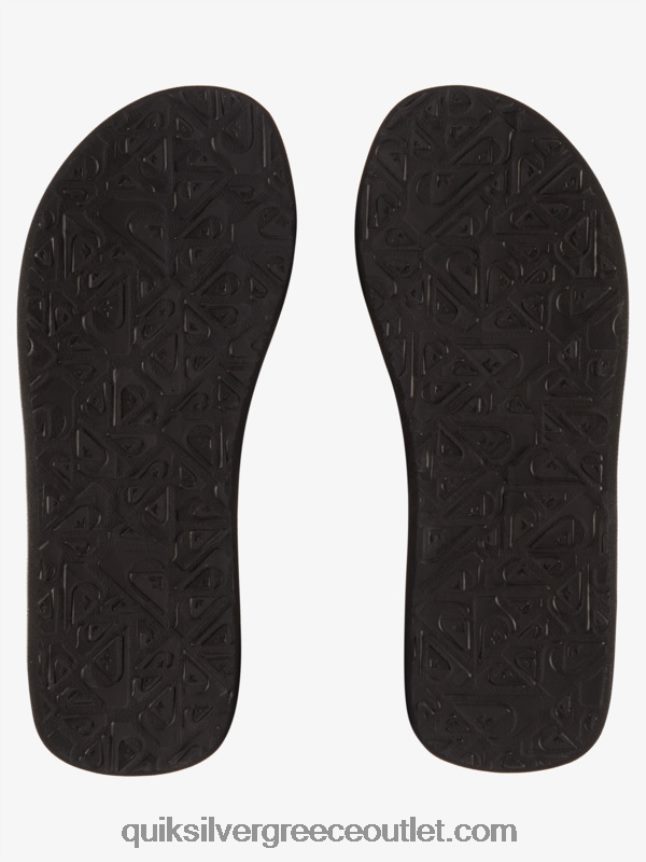 σανδάλια layback molokai Quiksilver άνδρες 66LP84491 μαύρο/πράσινο