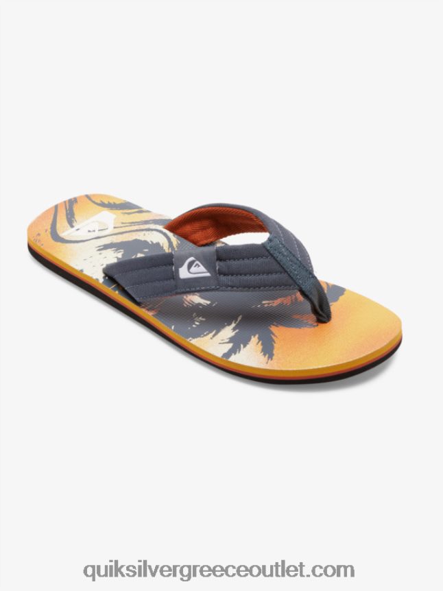 σανδάλια layback molokai Quiksilver άνδρες 66LP84493 γκρι 1