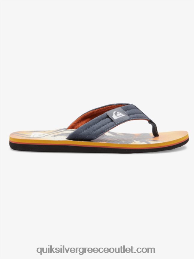 σανδάλια layback molokai Quiksilver άνδρες 66LP84493 γκρι 1