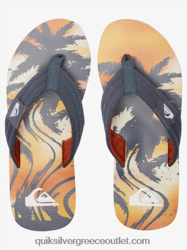 σανδάλια layback molokai Quiksilver άνδρες 66LP84493 γκρι 1