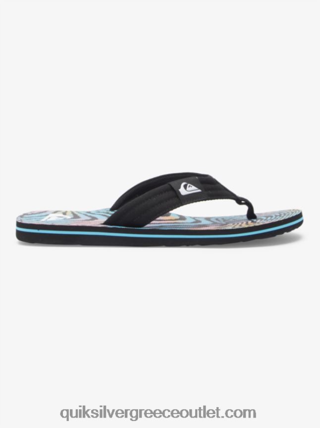 σανδάλια layback molokai Quiksilver άνδρες 66LP84495 μαύρο/ροζ/μπλε