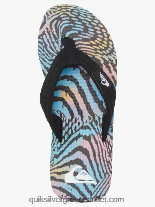 σανδάλια layback molokai Quiksilver άνδρες 66LP84495 μαύρο/ροζ/μπλε