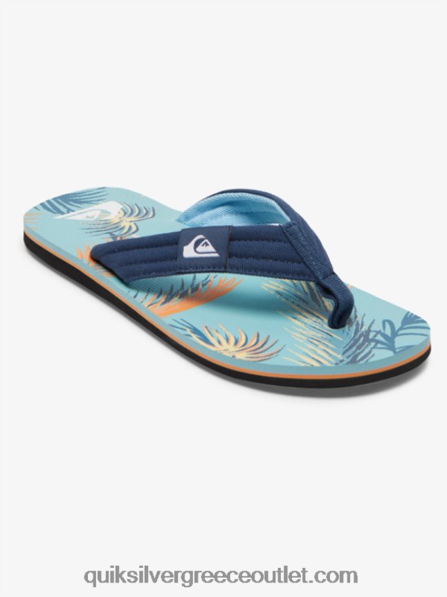 σανδάλια layback molokai Quiksilver άνδρες 66LP84498 μπλε/μαύρο/κίτρινο