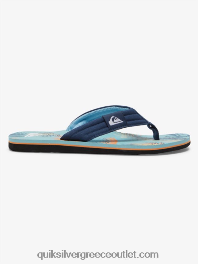 σανδάλια layback molokai Quiksilver άνδρες 66LP84498 μπλε/μαύρο/κίτρινο