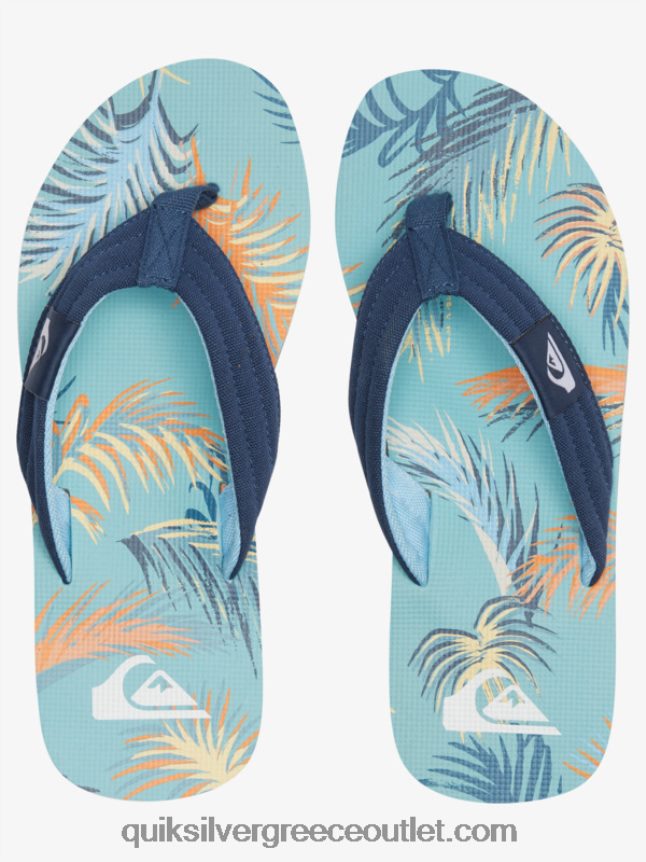 σανδάλια layback molokai Quiksilver άνδρες 66LP84498 μπλε/μαύρο/κίτρινο