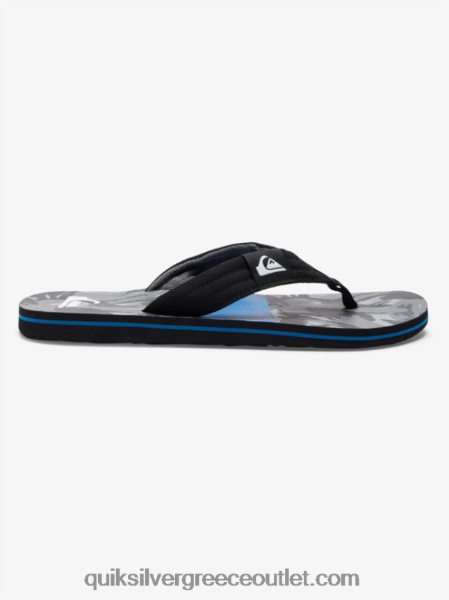 σανδάλια layback molokai Quiksilver άνδρες 66LP84500 μαύρο/γκρι