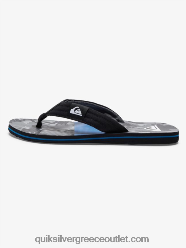 σανδάλια layback molokai Quiksilver άνδρες 66LP84500 μαύρο/γκρι