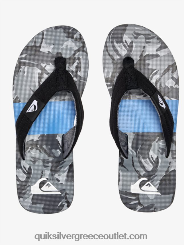σανδάλια layback molokai Quiksilver άνδρες 66LP84500 μαύρο/γκρι