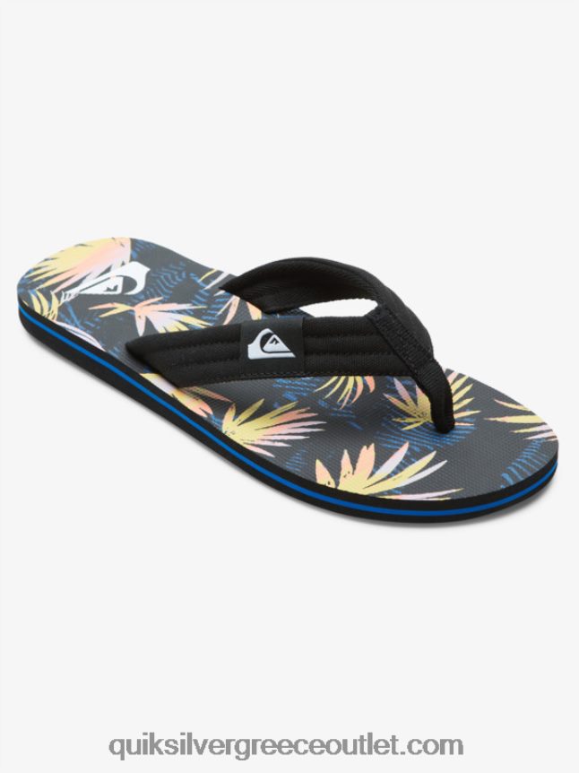 σανδάλια layback molokai Quiksilver άνδρες 66LP84501 μαύρο/μπλε/ροζ