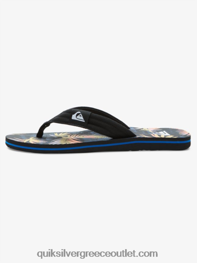 σανδάλια layback molokai Quiksilver άνδρες 66LP84501 μαύρο/μπλε/ροζ