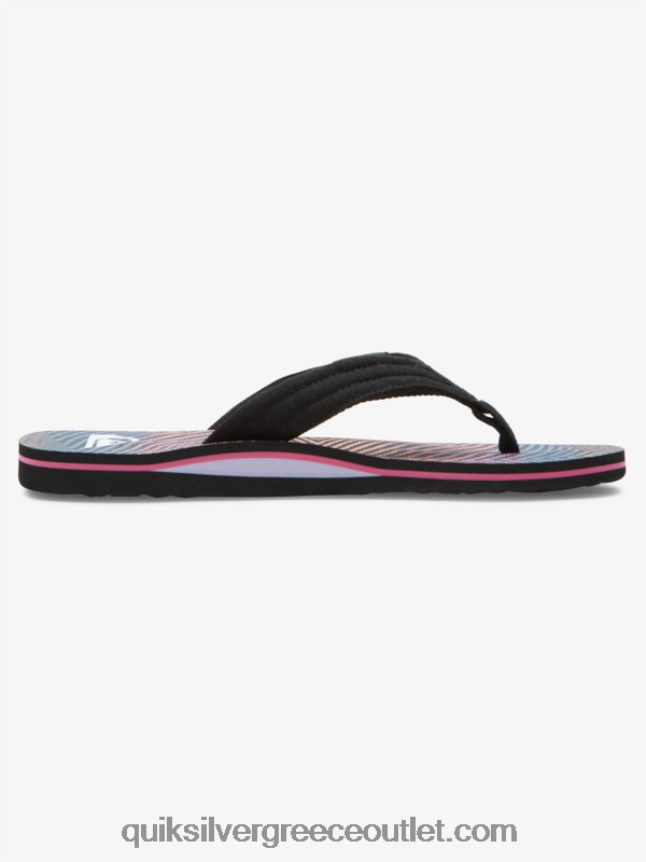 σανδάλια layback molokai Quiksilver άνδρες 66LP84502 μαύρο/πορτοκαλί/γκρι