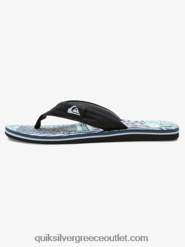 σανδάλια layback molokai Quiksilver άνδρες 66LP84504 μπλε γκρι