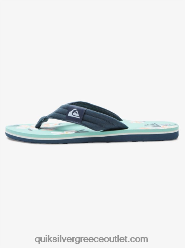 σανδάλια layback molokai Quiksilver άνδρες 66LP84505 μπλε πράσινο