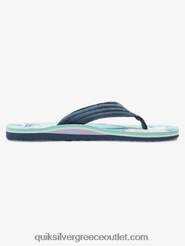σανδάλια layback molokai Quiksilver άνδρες 66LP84505 μπλε πράσινο