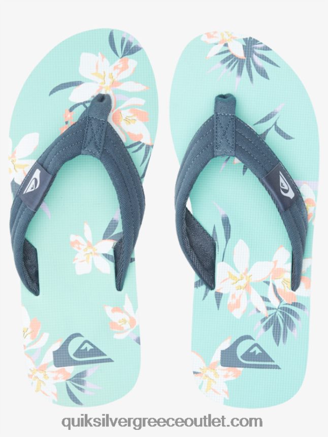 σανδάλια layback molokai Quiksilver άνδρες 66LP84505 μπλε πράσινο