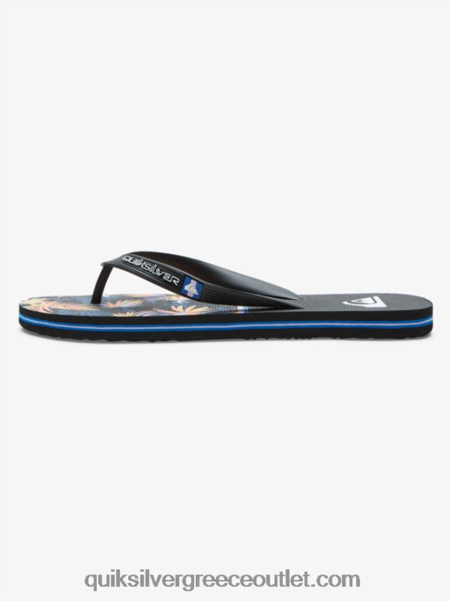 σαγιονάρες διαίρεσης molokai Quiksilver άνδρες 66LP841639 μαύρος