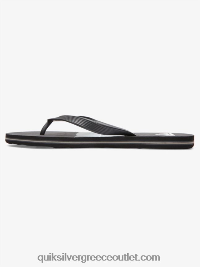Σαγιονάρες απόχρωση ρητίνης molokai Quiksilver άνδρες 66LP841788 μαύρο/γκρι