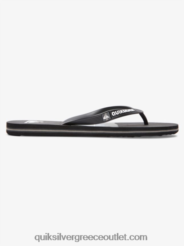 Σαγιονάρες απόχρωση ρητίνης molokai Quiksilver άνδρες 66LP841788 μαύρο/γκρι